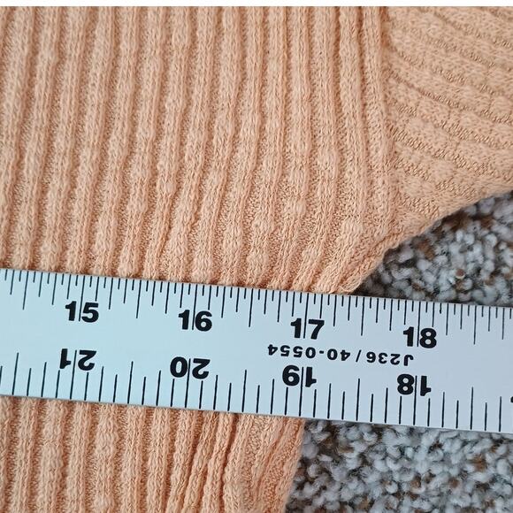 Billabong Ribbed Cropped Button-Front Cardigan Sweater XS Yellow - Picture 7 of 10